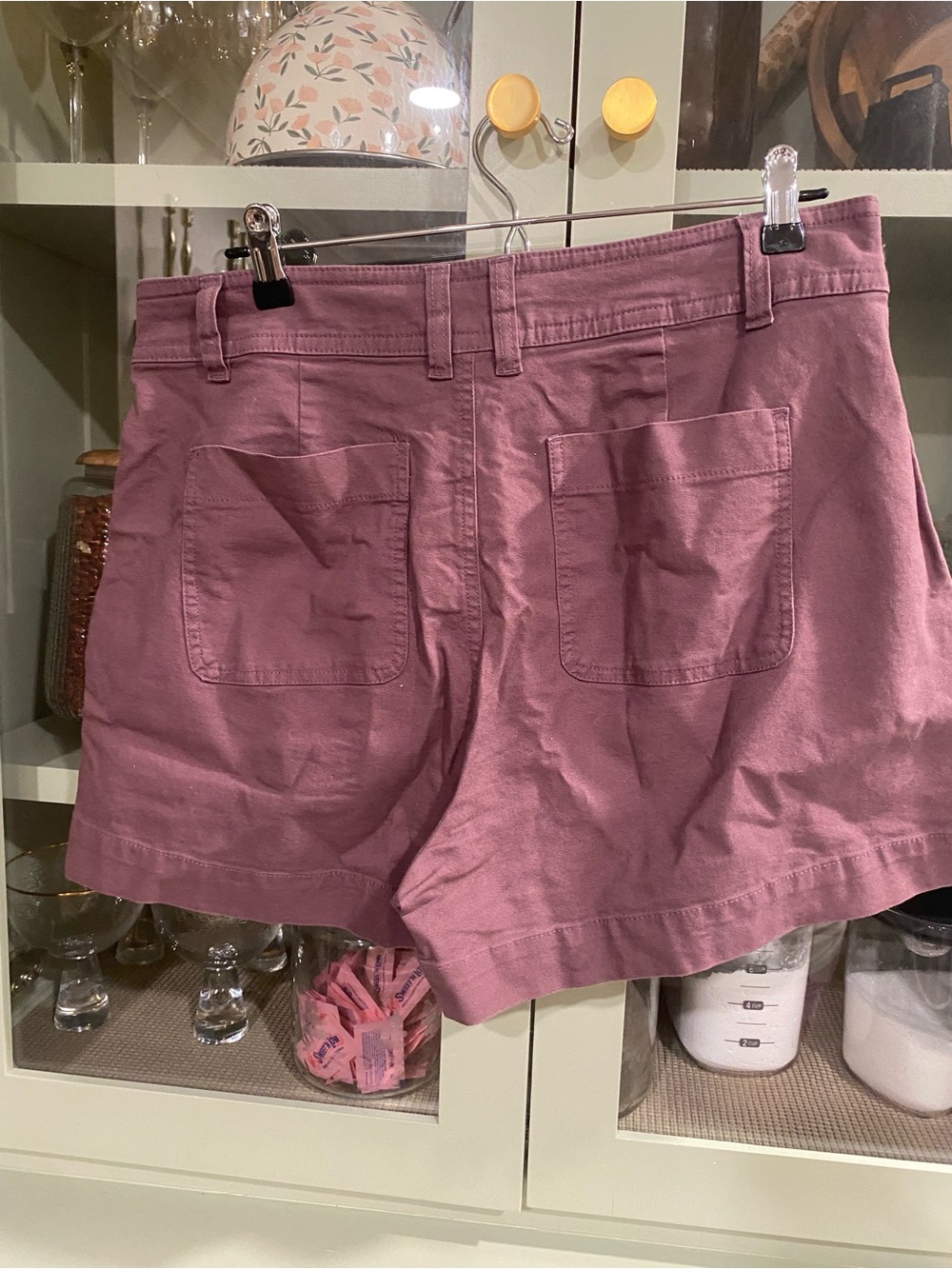 Women’s Pink Cotton Utility Shorts